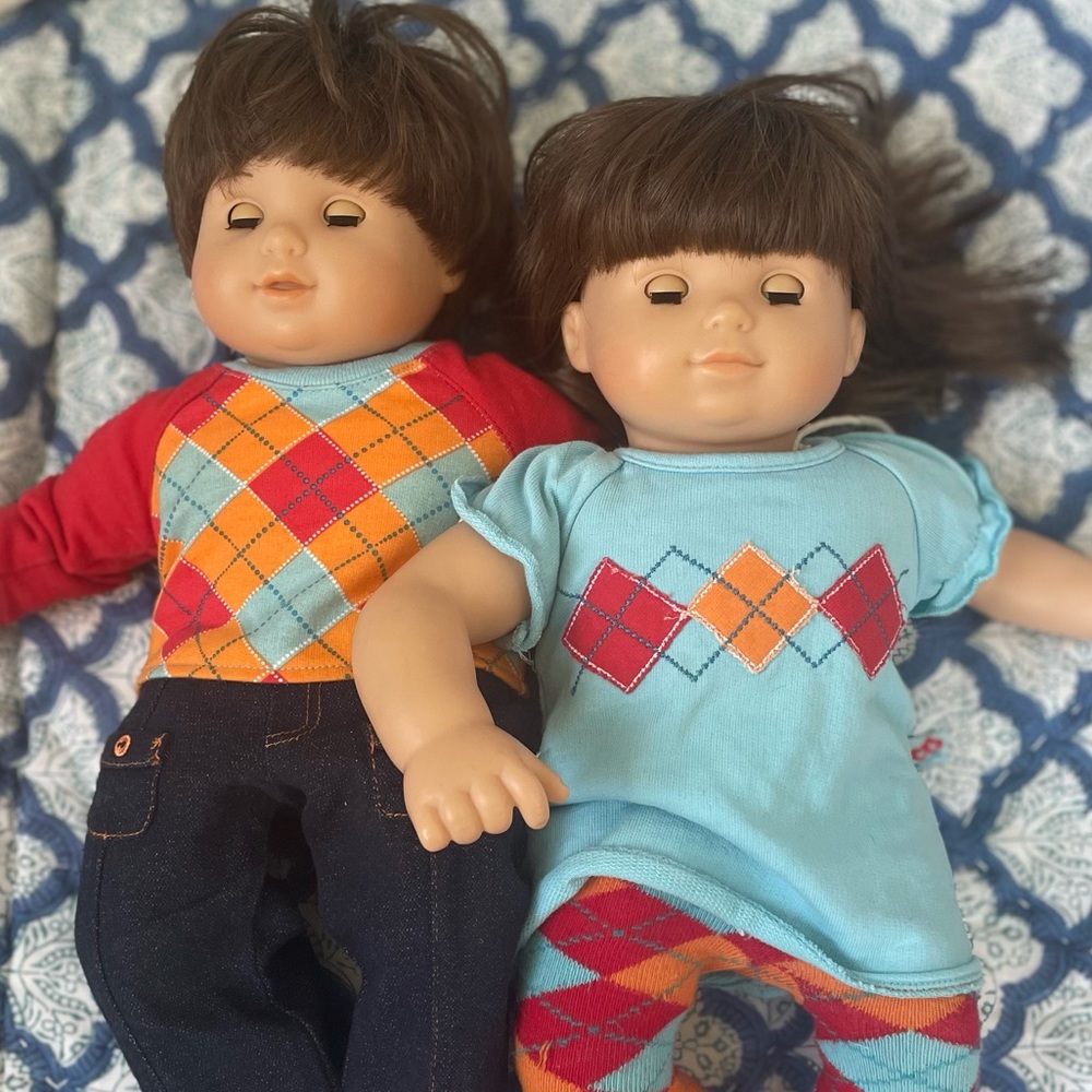 Bitty American girl doll twins
